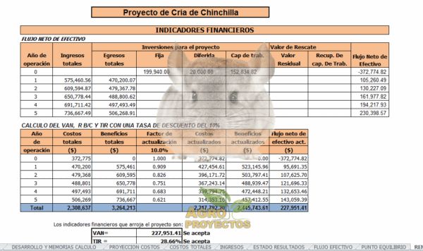 Proyecto de cria de chinchilla