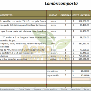 proyecto de lombricultura lombricomposta